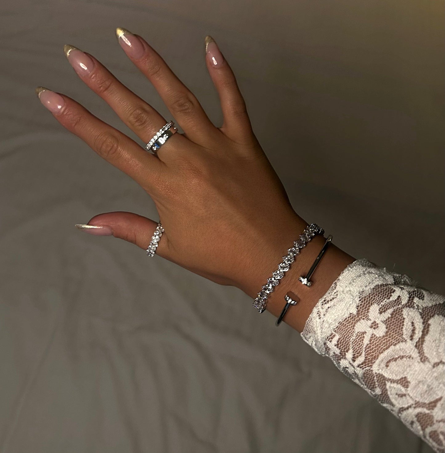 Raye Silver Bangle - Dainty & Durable Daily Wear - LndmarkClub USA