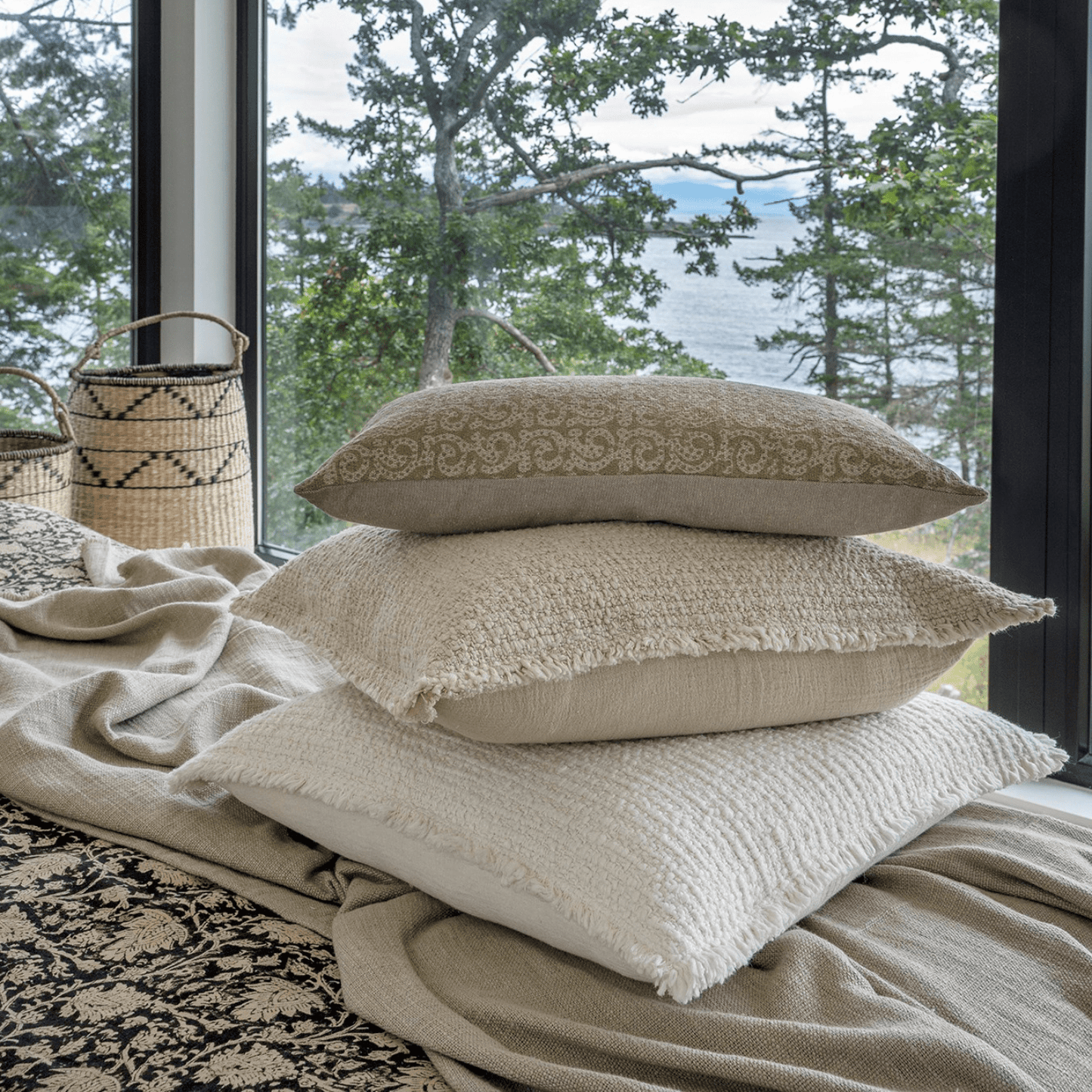 Callisto Natural Linen Pillow - LndmarkClub USA