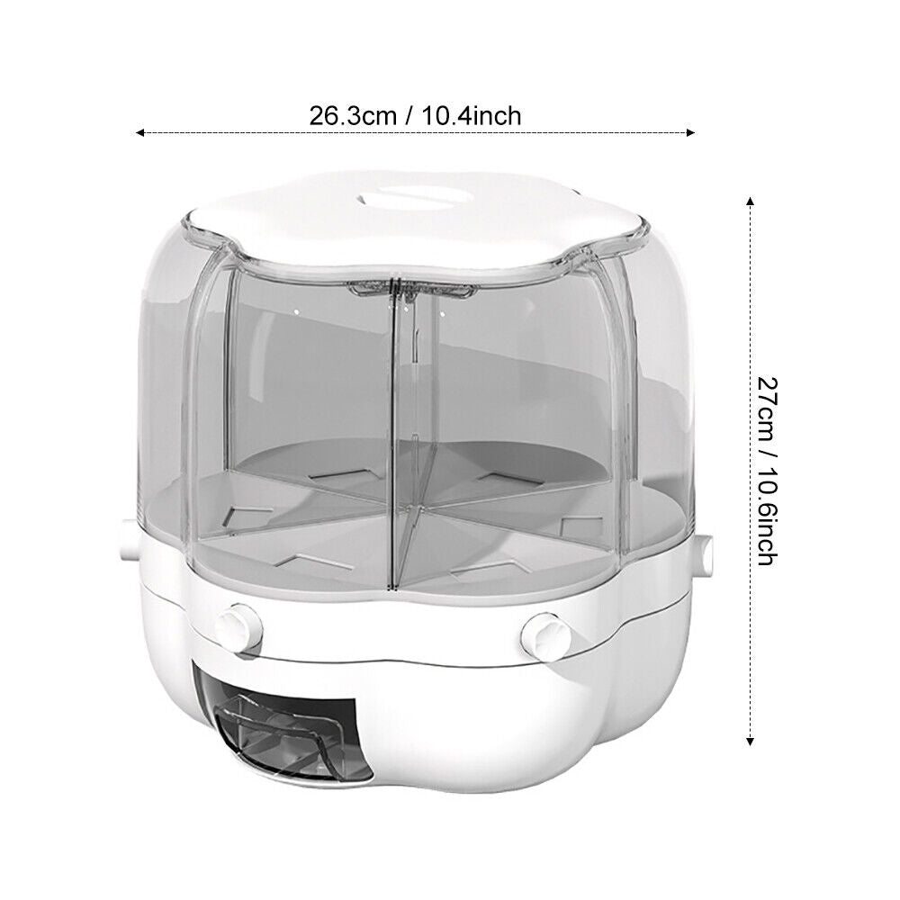 Kitchen Dry Food Sealed Storage Container Grain Box Cereal Dispenser Rice Tank UK - FREE SHIPPING