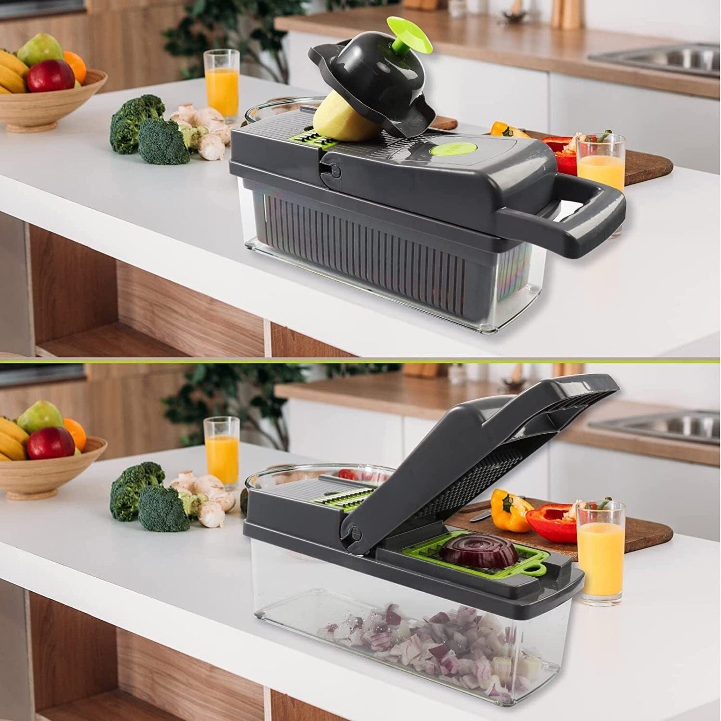 Ultimate 15-in-1 Vegetable Slicer and Chopper with Free Shipping