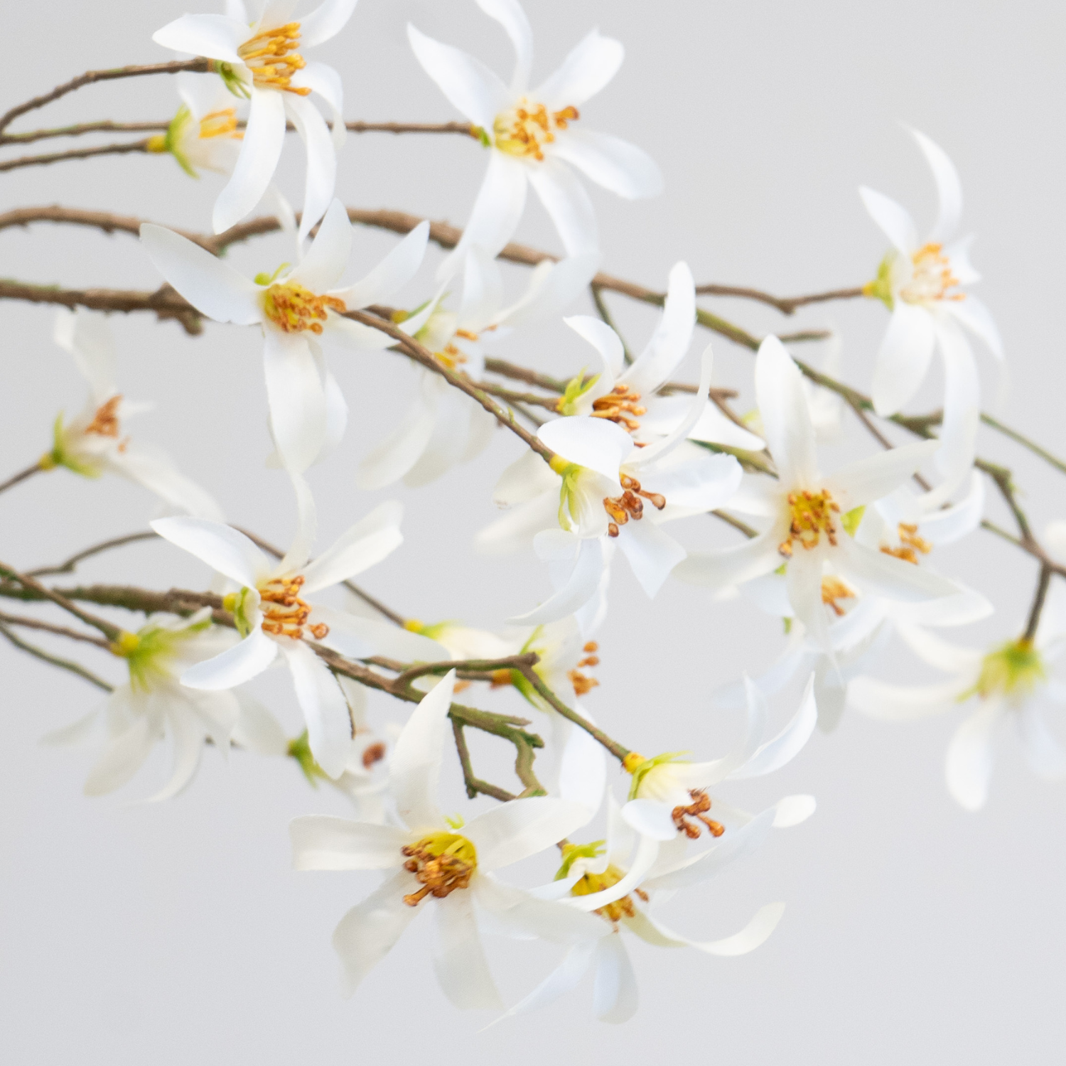 Artificial White Forsythia Stem Bundle - LndmarkClub USA