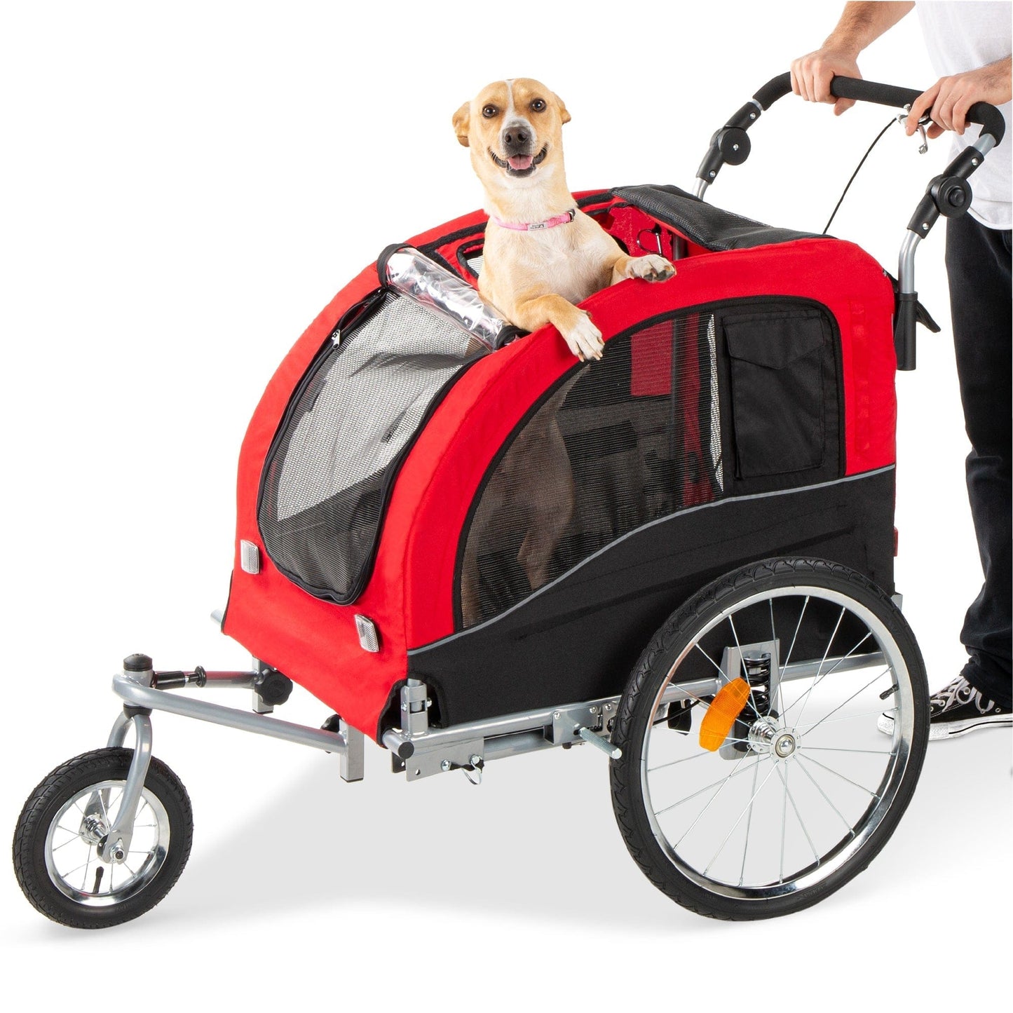 Versatile Pet Stroller and Bicycle Trailer Combo