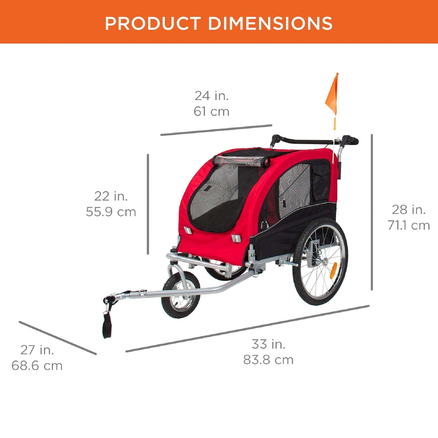 Versatile Pet Stroller and Bicycle Trailer Combo