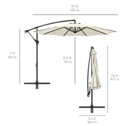 Offset Hanging Patio Umbrella - 10ft