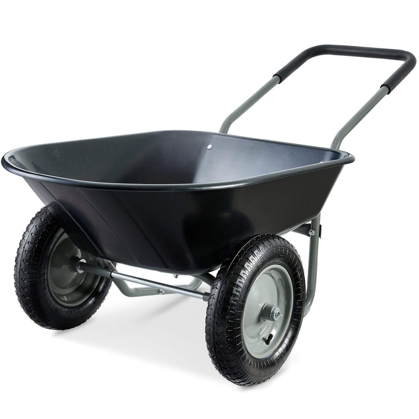 Dual-Wheel Wheelbarrow Garden Cart