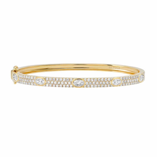 DIAMANTÈ DOLCE BANGLE - GOLD - LndmarkClub USA