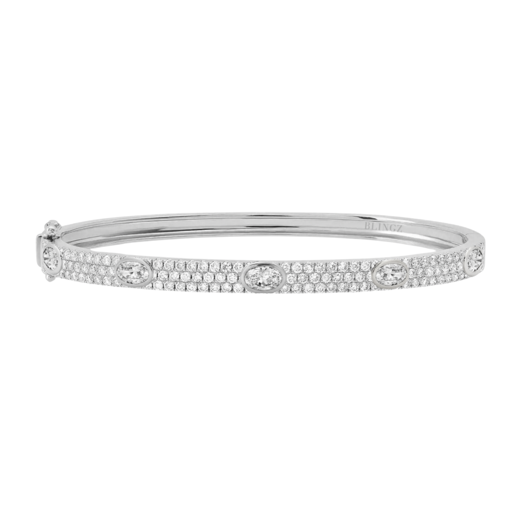 DIAMANTÈ DOLCE BANGLE - SILVER - LndmarkClub USA