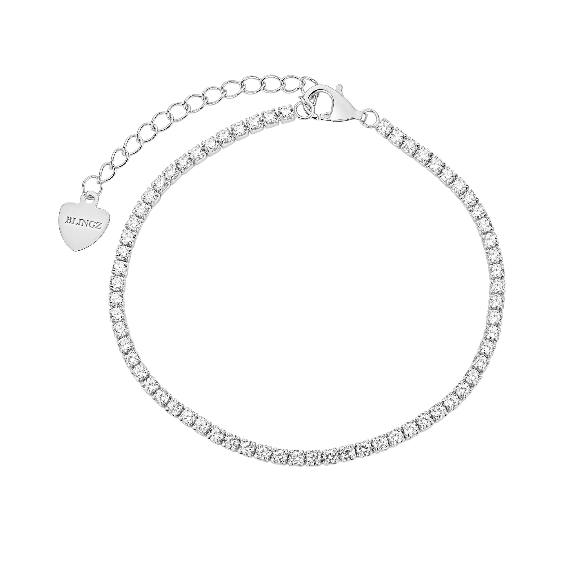 Dazzling Silver Tennis Bracelet - Nadine - LndmarkClub USA